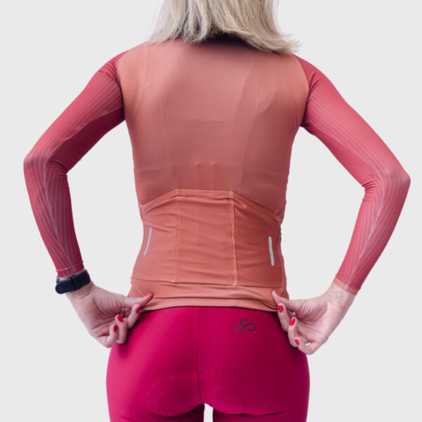 KIT FEMININO JERSEY ML TERRACOTTA / BRETELLE RED