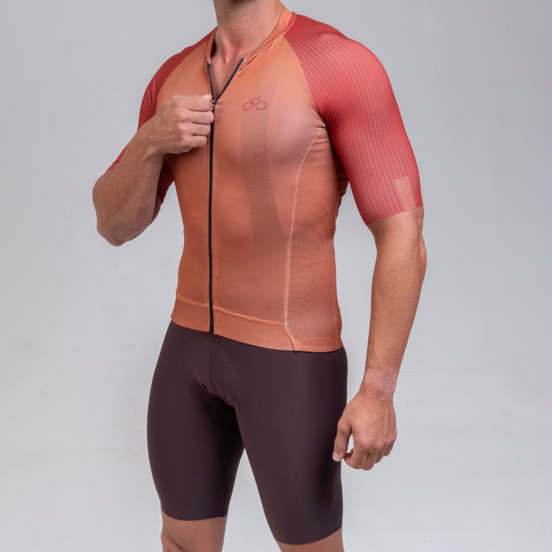 KIT MASCULINO JERSEY TERRACOTTA / BRETELLE  BROWN